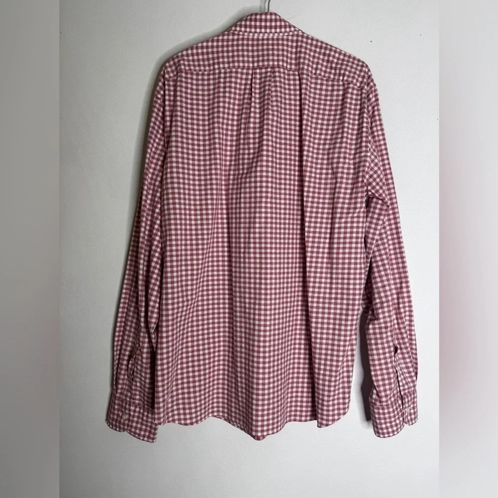 j‎ crew gingham xl Maeve White Collar Button Down Shirt CP